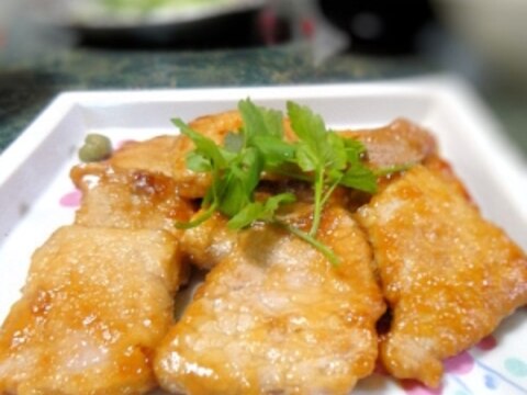 簡単主菜★豚肉の柚子胡椒ポン酢絡め